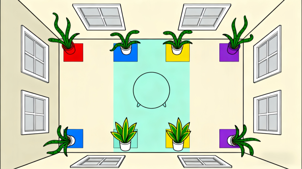 Checking snake plant soil moisture with the finger test before watering