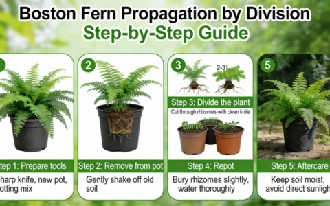 How to propagate Boston fern by division step by step guide