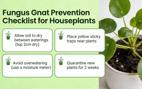 Fungus gnat prevention checklist for houseplants