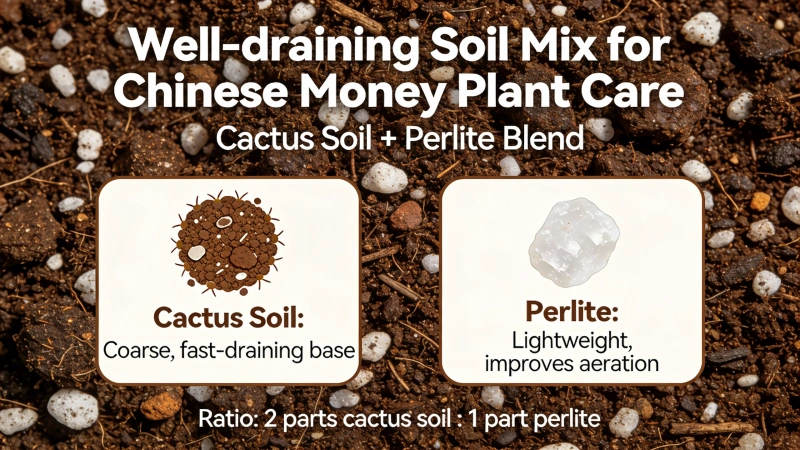 chinese-money-plant-soil-mix-perlite